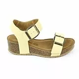 CHATTAWAK 13mariellebutter38, Sandalia con talón Mujer, Mantequilla, 38 EU