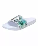 PUMA MAPF1 Graphic Leadcat FTR, Sandalias deslizantes Unisex Adulto, Multicolor White-Spectra Green, 44.5 EU