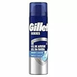 Gillette Series Gel De Afeitar Hidratante Con Manteca De Cacao Para Máquinilla De Afeitar Para Hombre, 200ml