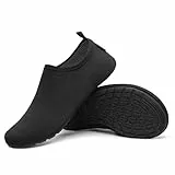 SAGUARO Escarpines Hombre Zapatillas de Agua Mujer Zapatillas Playa Secado Rápido Zapatos Agua Antideslizantes Calzado para Natacion Surf Acuaticas Piscina Regaliz Gr. 42/43 EU