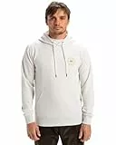 Quiksilver Graphic Mix Hoodie Polar, White Marble Heather, M para Hombre