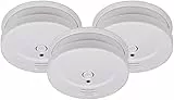 Brennenstuhl detectores de Humo Set, 3X RM C 9010 con Pila recambiable (comprobado según EN 14604, señal de Alarma penetrante) Blanco