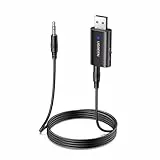 UGREEN USB Bluetooth 5.4 Receptor y Transmisor Adaptador 2 en 1 con 3.5mm Cable Audio para Televisión PC Amplificador Coche Móvil Altavoces Auriculares