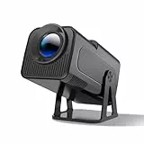 HY320 NTV Smart Beamer mit 4k 1080P Nativ Auflösung, Mini Projector with WiFi 6 and Bluetooth 5.2/320 ANSI 12000 Lumens 5G WiFi, Auto Trapezkorrektur und Sprachassistent für Heimkino & Outdoo