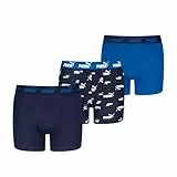 PUMA Elements Boxer, Azul, 146-152 (Pack de 3) para Niños