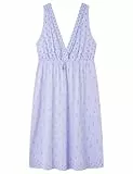 Women'secret Short Nightdress Multilicense Nostalgia Camisón, Azul, M para Mujer