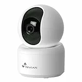 NIVIAN Cámara de vigilancia Interior Domo 360º WiFi-Grabación en MicroSD(No incluida)-2K-Audio bidireccional-Deteccion Humanos y Auto-Tracking-Compatible con Amazon Alexa y Google Home–App Tuya