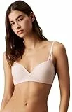 Calvin Klein Sujetador de Media Copa Mujer Lift Elástico, Beige (Beechwood), 75B