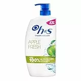 H&S Apple Fresh Champú Anticaspa 1000ml con Dispensador. Uso Diario. Hasta 100% de Protección Anticaspa, Clínicamente Probado. Para Todo Tipo de Pelo