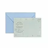 Mr. Wonderful Set de 20 Invitaciones Personalizables para Comunión, Azul