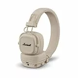 Marshall Major V Auriculares Inalámbricos Bluetooth, 100 Horas de Reproducción - Crema