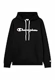 Champion Legacy Man-Big Logo Hoodie Sudadera con Capucha, Negro (Kk001), XXL para Hombre