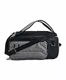 Under Armour UA Contain Duo SM BP Duffle Mochila deportiva resistente al agua, mochila para portátil unisex, color gris brezo medio/negro/blanco