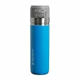 Stanley Quick Flip Botella Agua Acero Inoxidable 0.71L - Cantimplora Mantiene Frío 12 Horas - Anti-Fugas - Water Bottle Sin BPA - Compatible con Portavasos - Apta Para Lavavajillas - Azure