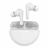 Belkin SoundForm Rhythm auriculares inalámbricos True Wireless con micrófono, carga rápida USB-C, 28 horas de autonomía, resistencia IPX5 al agua y el sudor, Bluetooth, iPhone, Galaxy y otros, blancos
