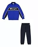 Champion Legacy Boy-Icons Full Zip Hooded Sweatsuit Chándal, Azul (BS008), 13-14 Años para Niños