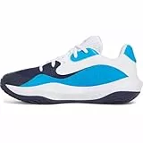 Under Armour UA Lockdown 7 Low Zapatillas de Baloncesto, Unisex Adulto, Midnight Navy Electric Blue White, 43 EU