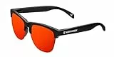 NORTHWEEK Gravity Flaka - Gafas de Sol para Hombre y Mujer, Negro/Rojo