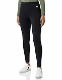 Champion Legacy Basics W-Algodón Lycra High-Waist Leggings, Negro, XL para Mujer