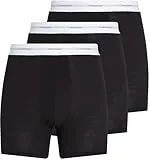 Calvin Klein Calzoncillos bóxer Hombre Pack de 3 Briefs con Logotipo en la Cintura, Negro (Black, Black, Black), M
