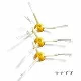 Pack de 3 Cepillos Roomba + 4 tornillos de distintos tamaños para optimizar la adaptabilidad. Recambio Roomba Compatible con (500, 600, 700, 800, 900) Accesorios Adecuados para Recambios Roomba