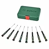 Bosch Set de tournevis 8 pcs (pour bricolage/modélisme/artisanat embouts précis et magnétiques PH/TX/HEX/Plat)