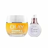Olay Vitamin C + SPF30 Crema Hidratante De Día 50ML Y Super Sérum 5 Beneficios En 1, 14ML. Pack De 2 Unidades. Piel Más Uniforme, Hidratada Y Luminosa
