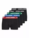 JACK&JONES JUNIOR JACHUEY Trunks 5 Pack Noos JNR Bóxer, Electric Blue Lemonade/Pack:Black & Black & Black & Black, 152 (Pack de 5) para Niños