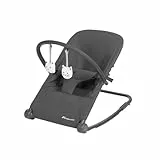 Bebeconfort Aster, Hamaca Bebé, 0–2 años, Ligera (2,7 kg), Portátil, Ultracompacto Plegable, Respaldo Regulable, Arco de Juguetes Extraíble, Arnés de 3 puntos, Modo Fijo, Tinted Graphite