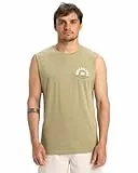 Quiksilver Ev Summer Road - Camiseta sin Mangas - Hombre - Beige.