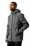 Burton Chaqueta con capucha gris resistente al agua, L, gris, gris, L