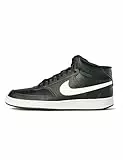 Nike Calzado de Baloncesto para Hombre Court Vision Mid NN, Black/White, 45.5 EU