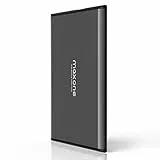Disco Duro Externo 500GB - 2.5' USB 3.0 Ultrafino Diseño Metálico HDD Portátil para Mac, PC, Laptop, Ordenador, Xbox One, PS4, Smart TV, Chromebook - Grey