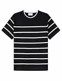 Springfield GG14 Stripes Openwork T-Shirt S/S Sudadera De Rayas, Azul Marino, M para Hombre