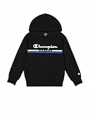 Champion Legacy Graphic Shop B (306837) - Ultra-Light Soft Compact Powerblend Fleece, Sudadera con Capucha Niños, Nero,