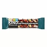 Be-Kind Barras de chocolate negro, frutos secos y sal marina 12 Unidades 40 g
