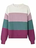 Springfield Cotton Color Block Sweater Sudadera De Algodón, Púrpura, M para Mujer