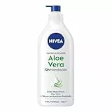 NIVEA Loción Corporal Aloe Vera (1 x 625 ml), body loción refrescante para 72 h de hidratación profunda, loción hidratante con aloe vera, ácido hialurónico y sérum nutritivo