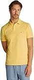 Tommy Hilfiger Polo de Manga Corta Hombre Core 1985 Regular Fit, Amarillo (Citronella), XL