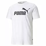 Puma Ess Logo Tee Camiseta de Deporte, White, XL Hombre