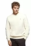 Polo Club Sudadera Clásica Beige para Hombre con Cuello Redondo - 100% Algodón - Sin Capucha Crew Neck Sweatshirt