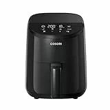 Cosori Freidora de Aire 2L, Air Fryer Compacta con Pantalla Táctil Intuitiva, 900W, 30 Recetas en Línea, Freidora sin Aceite Apta para Lavavajillas, Ahorrar Energía en Silencio, Negro