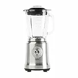 Jata JEBT1241 - Batidora de Vaso con 4 Velocidades + Pulse. 6 Cuchillas de acero inox dentadas extralargas. 1.200 W. 1,75 litros. Pica hielo. Con motor profesional. Cuerpo de acero inoxidable