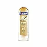 Control Gel Madagascar Sweetness 2en1 - Gel de Masaje Corporal con Aroma a Vanilla - 200 ml - Base acuosa - Compatible con Preservativo - Hidratante - Hipoalergénico - Sin azúcar