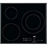 AEG ILB63306FB Placa inducción 3 zonas, Triple zona XL de 32cm, Función Pausa, Temporizador, Detección recipiente, Calentamiento rápido, Conexión automática, Control táctil independiente, Negro, 60 cm