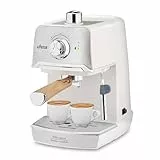 Ufesa CE7238 Cream Cafetera Expresso y Capuccino, Vaporizador Orientable, 20 Bares, 2 Modos: Café Molido o Monodosis, Depósito 1.2L, Función Calienta Tazas, 850W, Cream