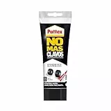 Pattex No Más Clavos Invisible, pegamento resistente transparente, pegamento extrafuerte para madera, metal y más, adhesivo de montaje instantáneo, 1 tubo x 200 g