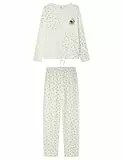 Women'secret Pijama de Manga Pantalón Largo Colección Multilicense Cottage, Ivory, M para Mujer