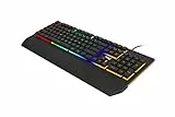 AOC GK200 Teclado de gaming - Teclado para PC con distribución en español, 25 teclas anti-ghosting, 25-N-key rollover y 1,8 m de cable