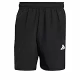 adidas Hombre Train Essentials Woven Training Shorts, Black/White, L 5 Inch